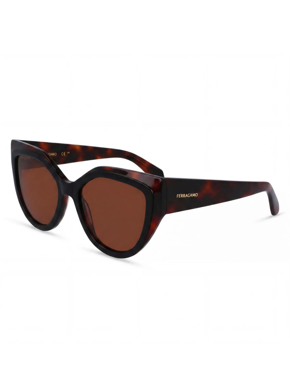 Ferragamo Cat Eye Sunglasses Tortoise Brown SF2004S